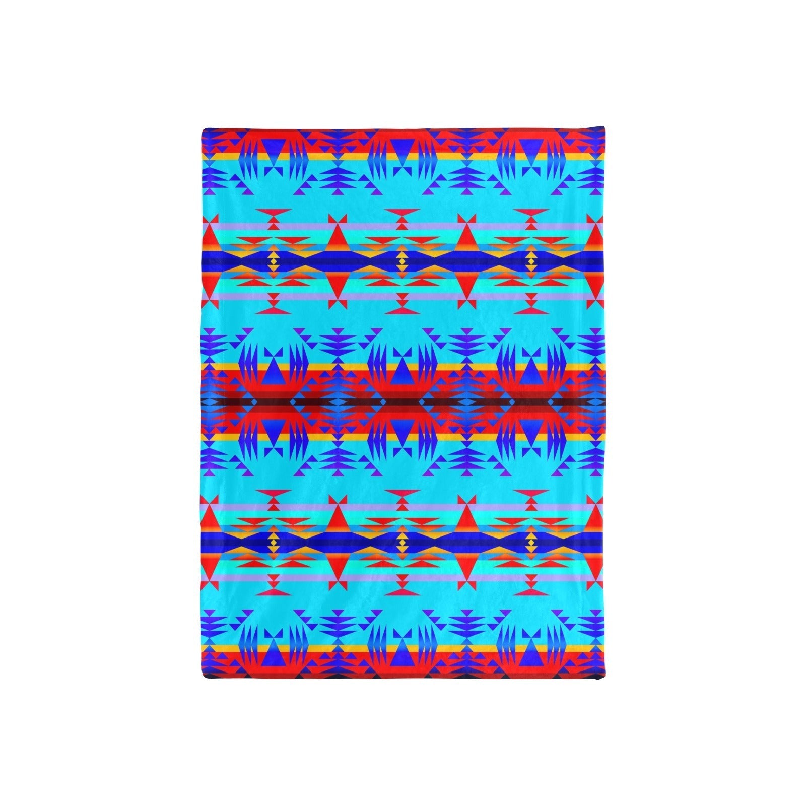 Between the Mountains Blue Baby Blanket 40"x50" Baby Blanket 40"x50" e-joyer 