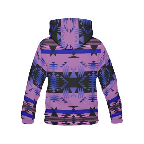 Between the Mountains Moon Shadow All Over Print Hoodie for Women (USA Size) (Model H13) All Over Print Hoodie for Women (H13) e-joyer 