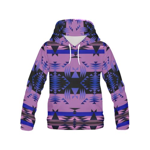 Between the Mountains Moon Shadow All Over Print Hoodie for Women (USA Size) (Model H13) All Over Print Hoodie for Women (H13) e-joyer 