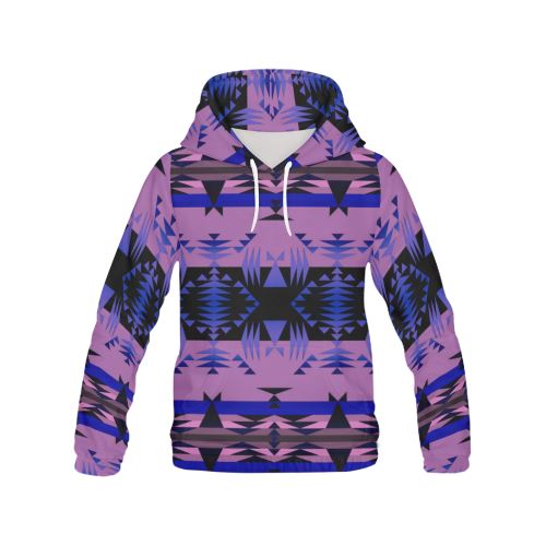 Between the Mountains Moon Shadow Men's All Over Print Hoodie (USA Size) (Model H13) Hoodies e-joyer 