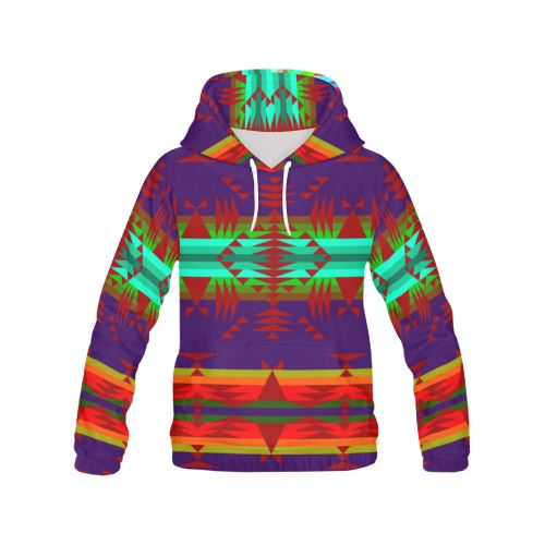 Between the Mountains Moon Shadow Sierra All Over Print Hoodie for Women (USA Size) (Model H13) All Over Print Hoodie for Women (H13) e-joyer 