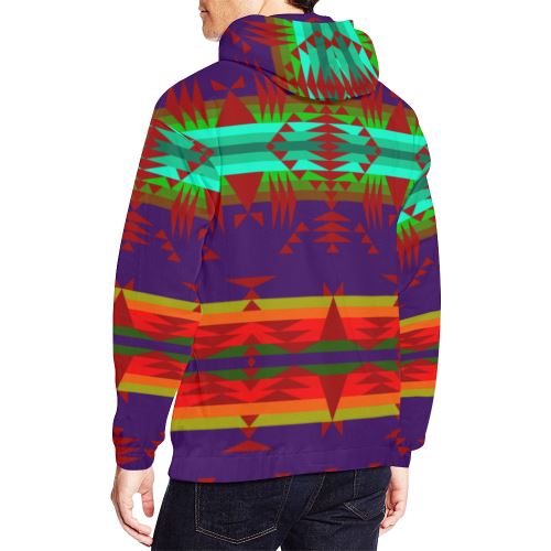 Between the Mountains Moon Shadow Sierra Men's All Over Print Hoodie (USA Size) (Model H13) Hoodies e-joyer 