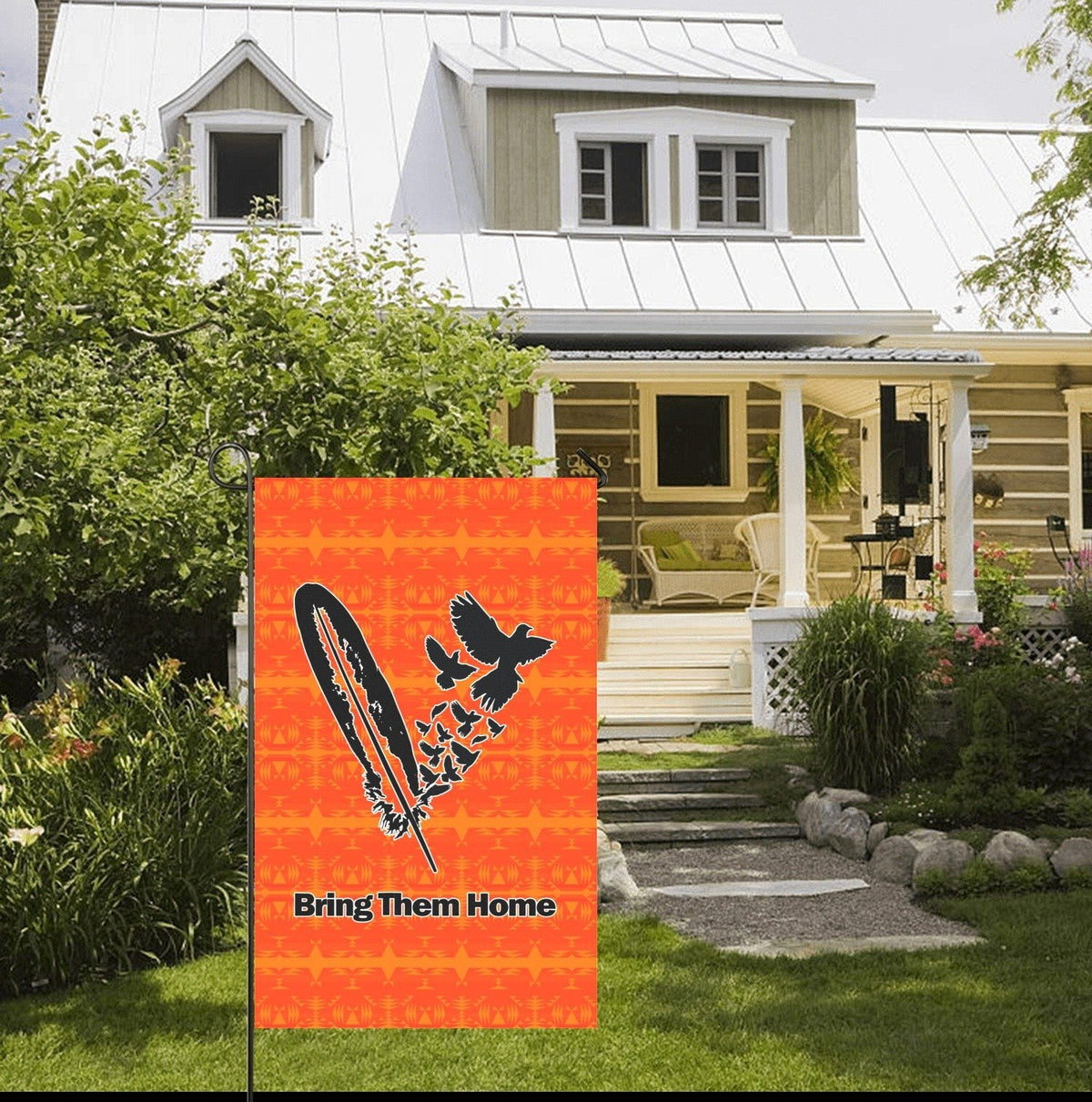 Between the Mountains Garden Flag 36''x60''