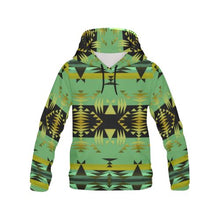 Load image into Gallery viewer, Between the Mountains Sage All Over Print Hoodie for Women (USA Size) (Model H13) All Over Print Hoodie for Women (H13) e-joyer 
