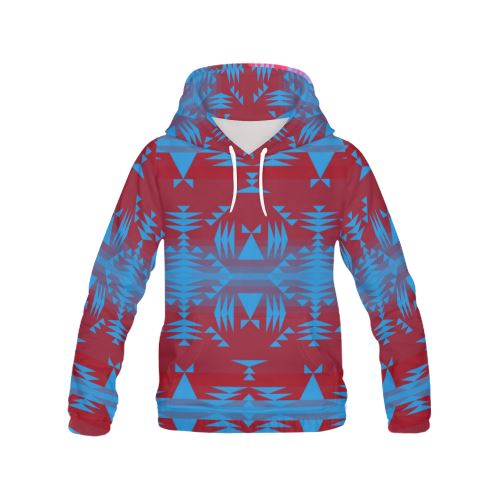 Between the Mountains Sierra Deep Lake All Over Print Hoodie for Women (USA Size) (Model H13) All Over Print Hoodie for Women (H13) e-joyer 