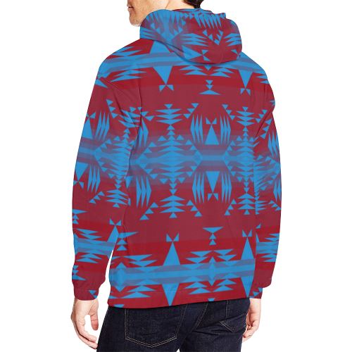 Between the Mountains Sierra Deep Lake Men's All Over Print Hoodie (USA Size) (Model H13) Hoodies e-joyer 