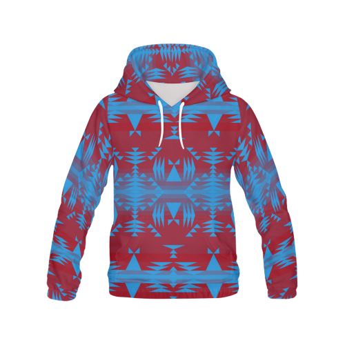 Between the Mountains Sierra Deep Lake Men's All Over Print Hoodie (USA Size) (Model H13) Hoodies e-joyer 