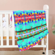 Load image into Gallery viewer, Between the Mountains Spring Baby Blanket 40&quot;x50&quot; Baby Blanket 40&quot;x50&quot; e-joyer 
