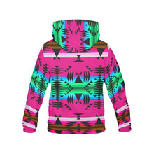 Load image into Gallery viewer, Between the Mountains Sunset All Over Print Hoodie for Women (USA Size) (Model H13) All Over Print Hoodie for Women (H13) e-joyer 
