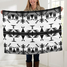 Load image into Gallery viewer, Between the Mountains White and Black Baby Blanket 40&quot;x50&quot; Baby Blanket 40&quot;x50&quot; e-joyer 
