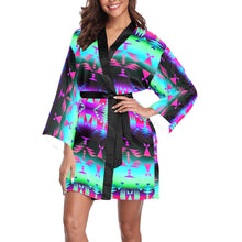 Load image into Gallery viewer, Between the Rocky Mountains Long Sleeve Kimono Robe Long Sleeve Kimono Robe e-joyer 
