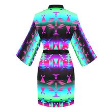 Load image into Gallery viewer, Between the Rocky Mountains Long Sleeve Kimono Robe Long Sleeve Kimono Robe e-joyer 
