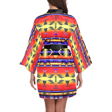 Load image into Gallery viewer, Between the San Juan Mountains Long Sleeve Kimono Robe Long Sleeve Kimono Robe e-joyer 
