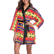 Load image into Gallery viewer, Between the San Juan Mountains Long Sleeve Kimono Robe Long Sleeve Kimono Robe e-joyer 
