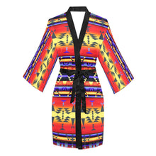 Load image into Gallery viewer, Between the San Juan Mountains Long Sleeve Kimono Robe Long Sleeve Kimono Robe e-joyer 
