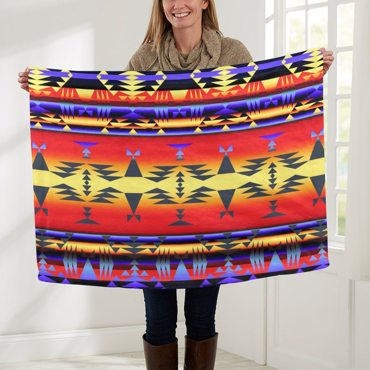 Between the San Juan Mountains Small Baby Blanket by 49 Dzine