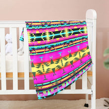 Load image into Gallery viewer, Between the Sunset Mountains Baby Blanket 30&quot;x40&quot; Baby Blanket 30&quot;x40&quot; e-joyer 
