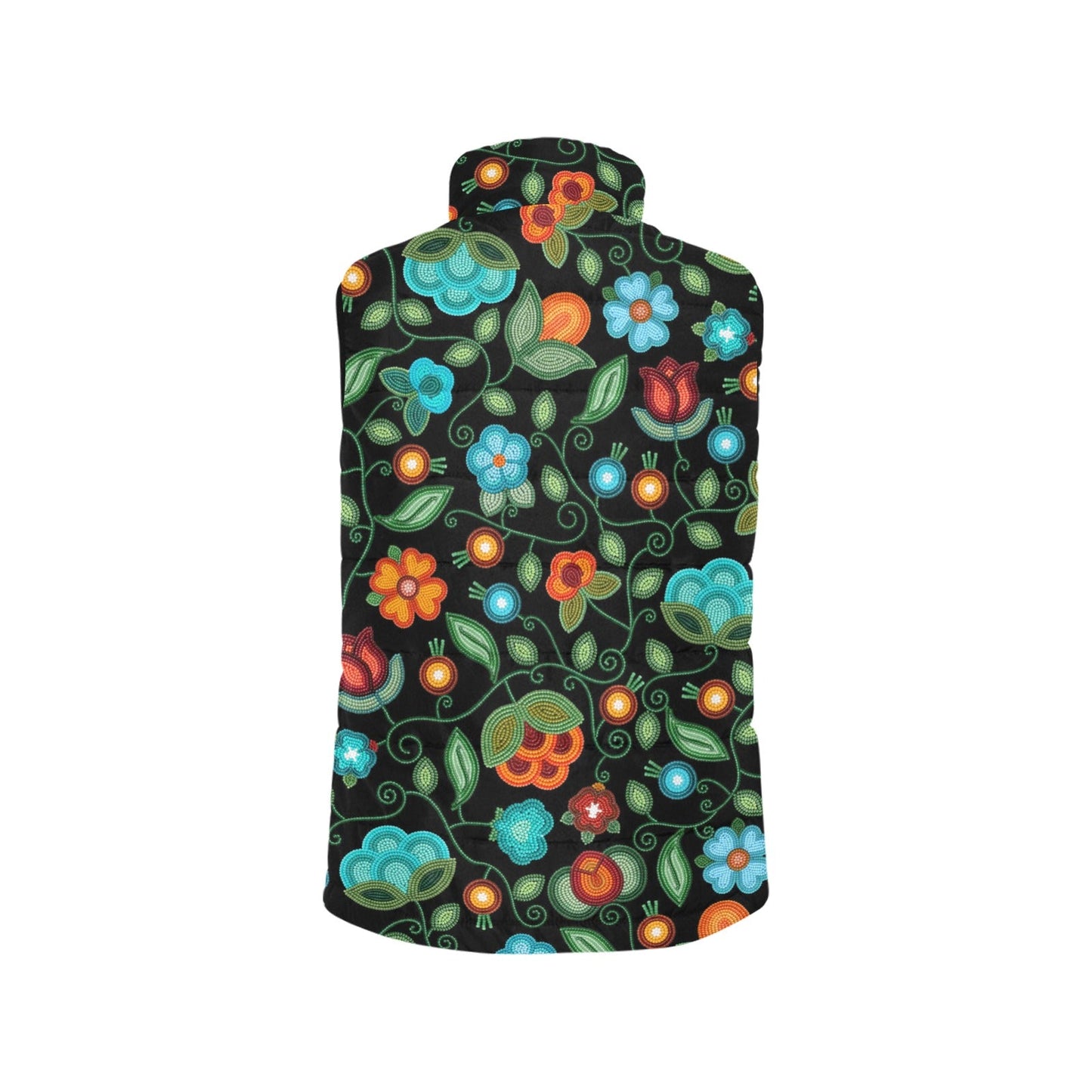 Prairie Fire Petals Black Padded Vest