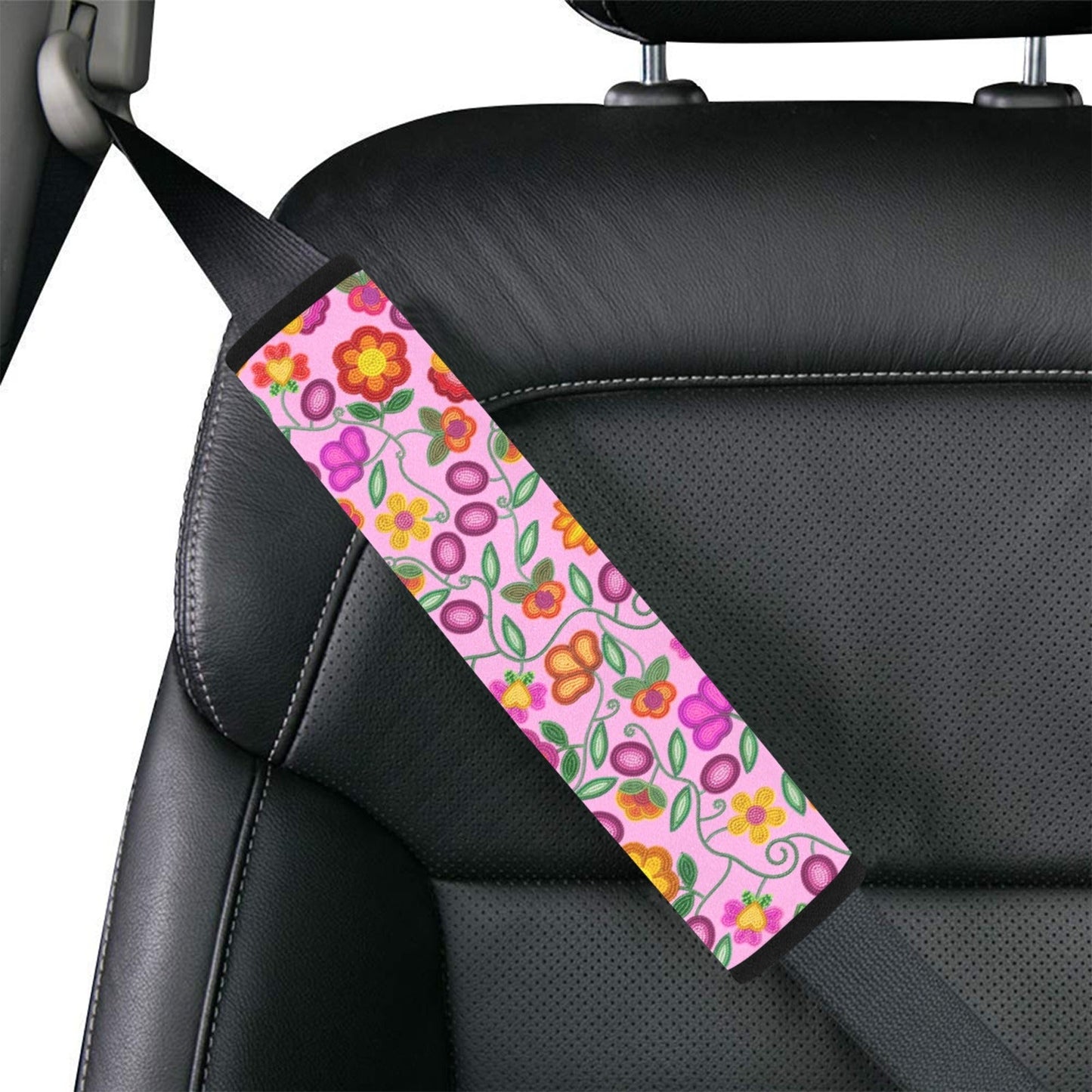 Boreal Bounty Pink Seat Belt Cover