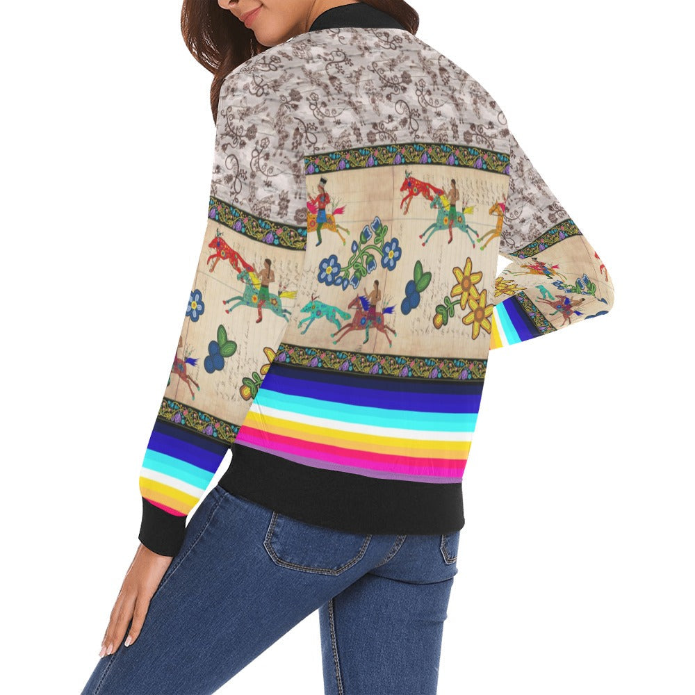 Brothers Race Bomber Jacket for Women