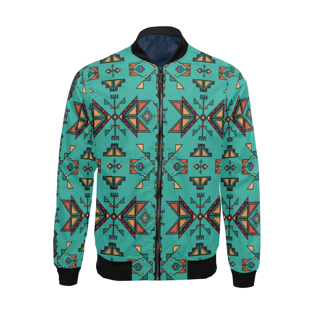 Arrow Dawn Turquoise Bomber Jacket for Men