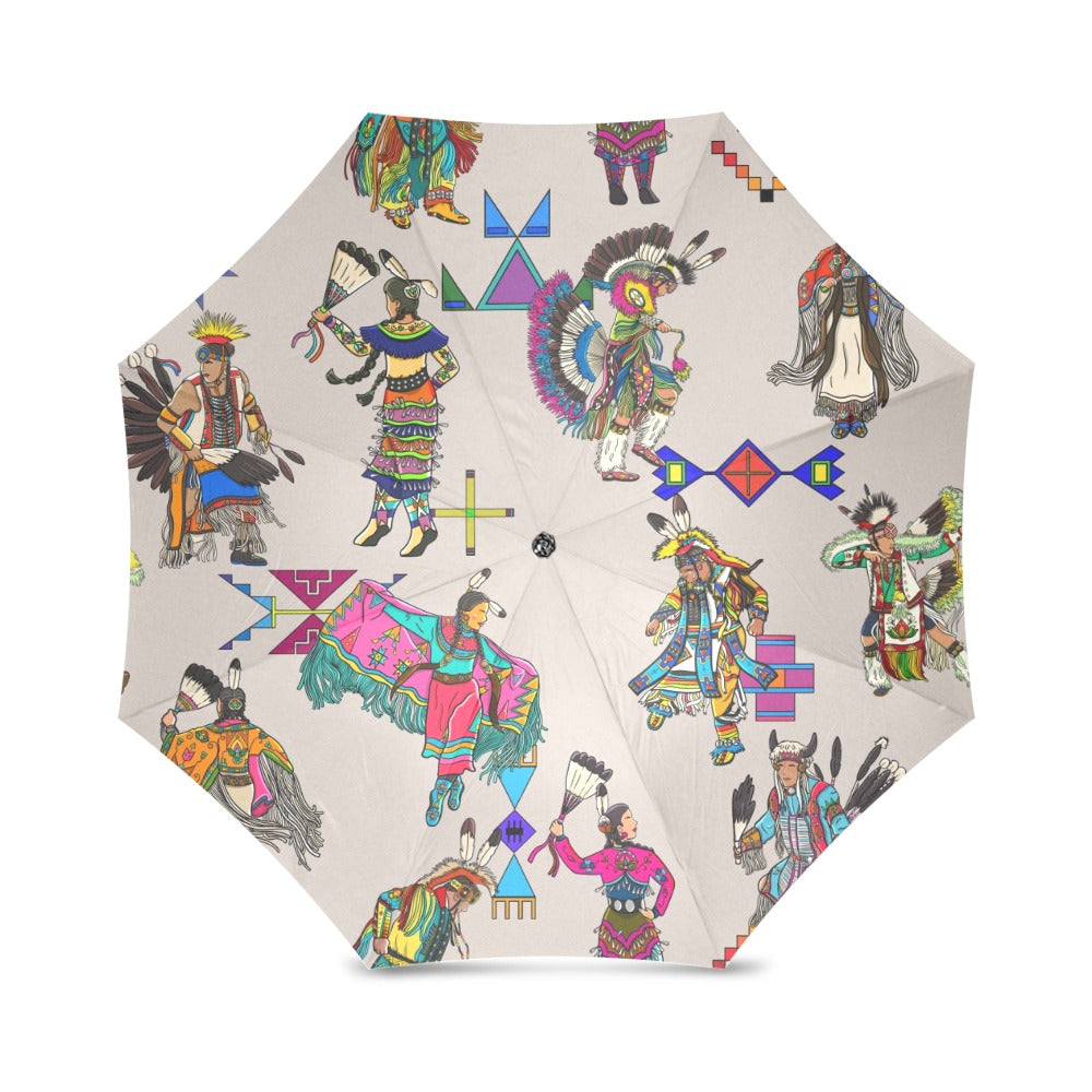 Grand Entry Dancers Muslin Foldable Umbrella
