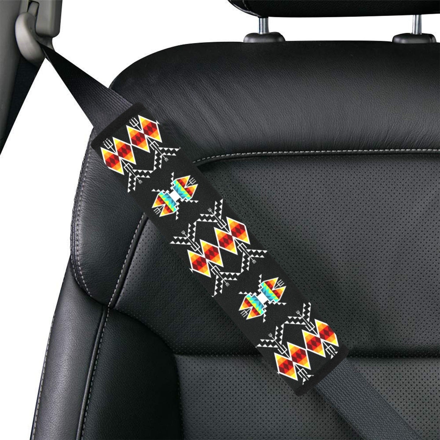 Sacred Trust Black Colour Car Seat Belt Cover