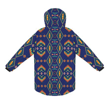 Load image into Gallery viewer, Travois Tipi Blue Unisex Sherpa Lined Hooded Coat
