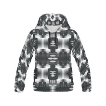 Load image into Gallery viewer, Black and White Sage All Over Print Hoodie for Men (USA Size) (Model H13) All Over Print Hoodie for Men e-joyer 
