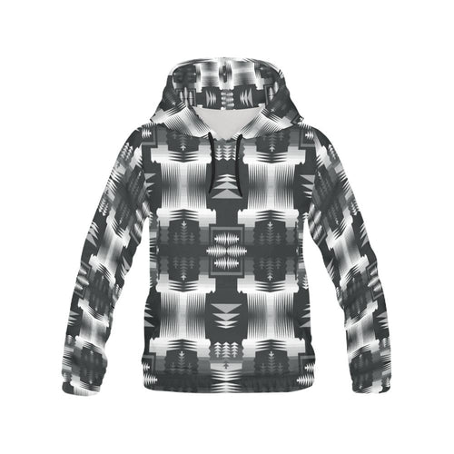 Black and White Sage All Over Print Hoodie for Men (USA Size) (Model H13) All Over Print Hoodie for Men e-joyer 