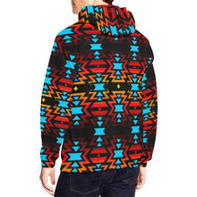 Load image into Gallery viewer, Black Fire and Sky All Over Print Hoodie for Men (USA Size) (Model H13) All Over Print Hoodie for Men (H13) e-joyer 
