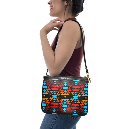 Black Fire Small Shoulder Bag