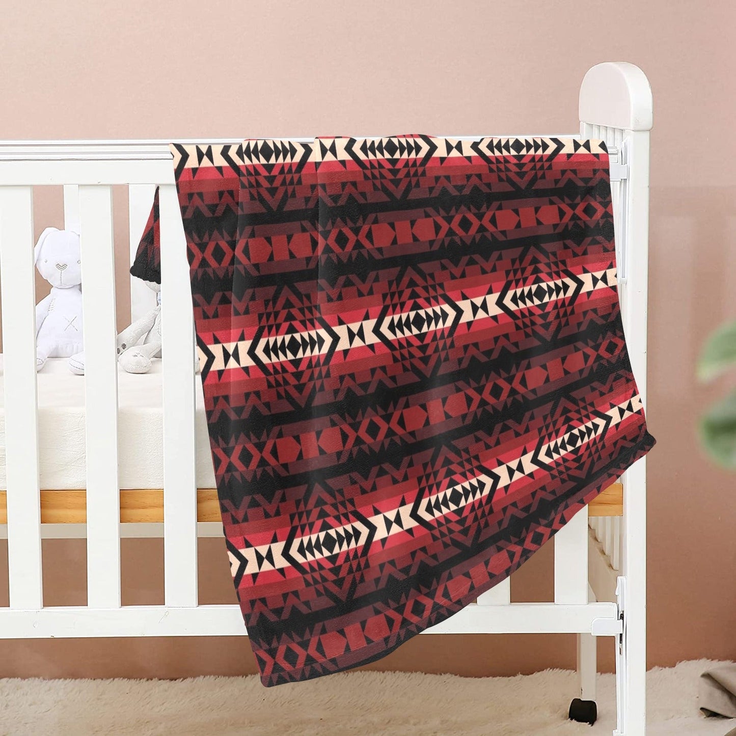 Black Rose Baby Blanket 40"x50" Baby Blanket 40"x50" e-joyer 