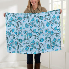 Load image into Gallery viewer, Blue Floral Amour Baby Blanket 30&quot;x40&quot; Baby Blanket 30&quot;x40&quot; e-joyer 
