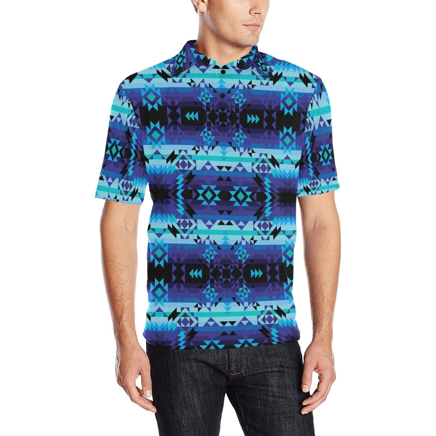 Geometric Star Polo