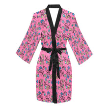 Load image into Gallery viewer, Blue Trio Bubblegum Long Sleeve Kimono Robe Long Sleeve Kimono Robe e-joyer 
