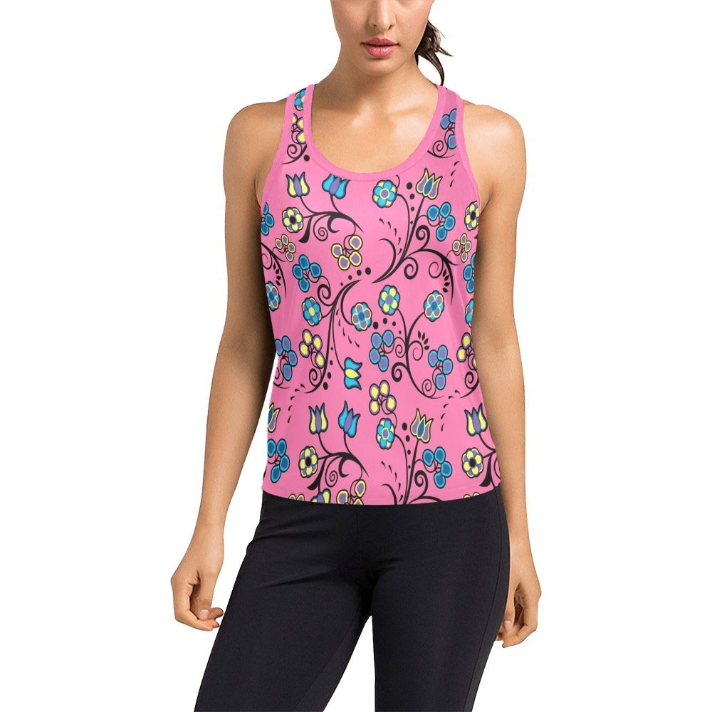 Blue Trio Women's Racerback Tank Top