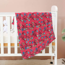 Load image into Gallery viewer, Blue Trio Cardinal Baby Blanket 30&quot;x40&quot; Baby Blanket 30&quot;x40&quot; e-joyer 
