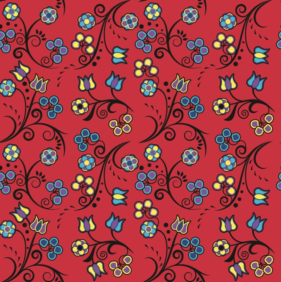 Blue Trio Cardinal Cotton Poplin Fabric By the Yard Fabric NBprintex 