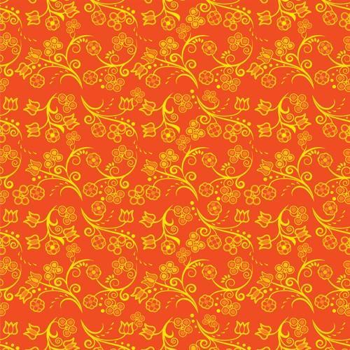 Blue Trio Orange Cotton Poplin Fabric By the Yard Fabric NBprintex 