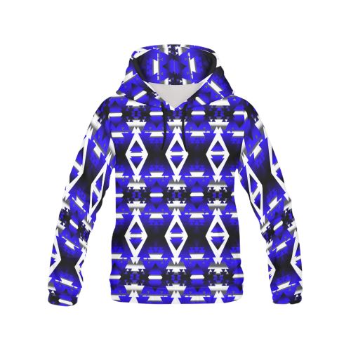 Blue Winter Camp All Over Print Hoodie for Men (USA Size) (Model H13) All Over Print Hoodie for Men (H13) e-joyer 