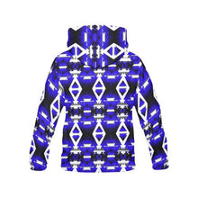 Load image into Gallery viewer, Blue Winter Camp All Over Print Hoodie for Men (USA Size) (Model H13) All Over Print Hoodie for Men (H13) e-joyer 
