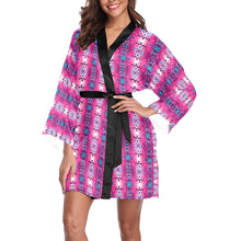 Load image into Gallery viewer, Bright Wave Long Sleeve Kimono Robe Long Sleeve Kimono Robe e-joyer 
