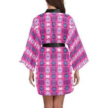 Load image into Gallery viewer, Bright Wave Long Sleeve Kimono Robe Long Sleeve Kimono Robe e-joyer 
