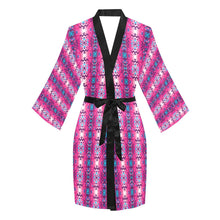 Load image into Gallery viewer, Bright Wave Long Sleeve Kimono Robe Long Sleeve Kimono Robe e-joyer 
