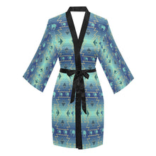 Load image into Gallery viewer, Buffalo Run Long Sleeve Kimono Robe Long Sleeve Kimono Robe e-joyer 
