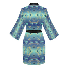 Load image into Gallery viewer, Buffalo Run Long Sleeve Kimono Robe Long Sleeve Kimono Robe e-joyer 
