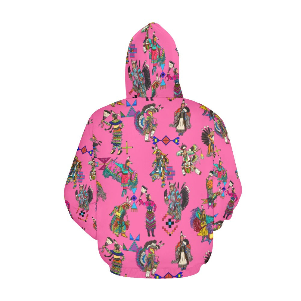 Grand Entry Dancer Pink Hoodie for Women (USA Size)