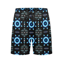 Load image into Gallery viewer, Rising Star Wolf Moon Men&#39;s Mid-Length Beach Shorts
