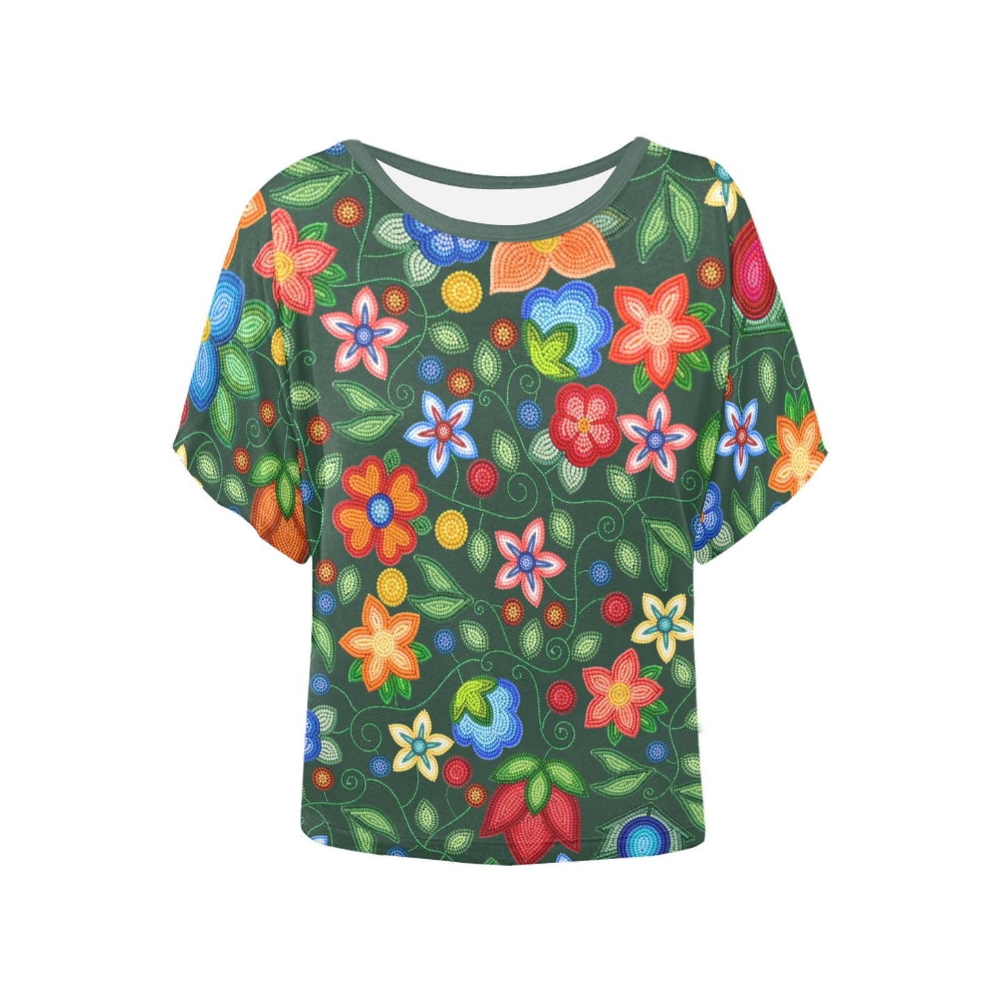 Morning Harmony Forest Batwing Blouse